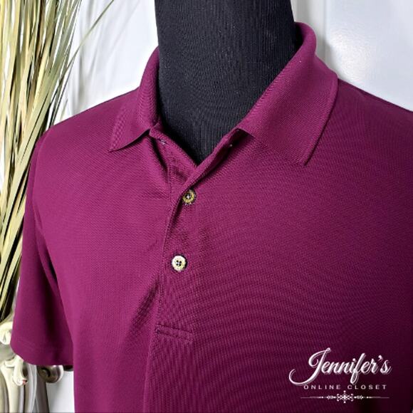 3/$25 Grand Slam Men's Deep Purple Golf Polo Shirt Size Large - Picture 3 of 8